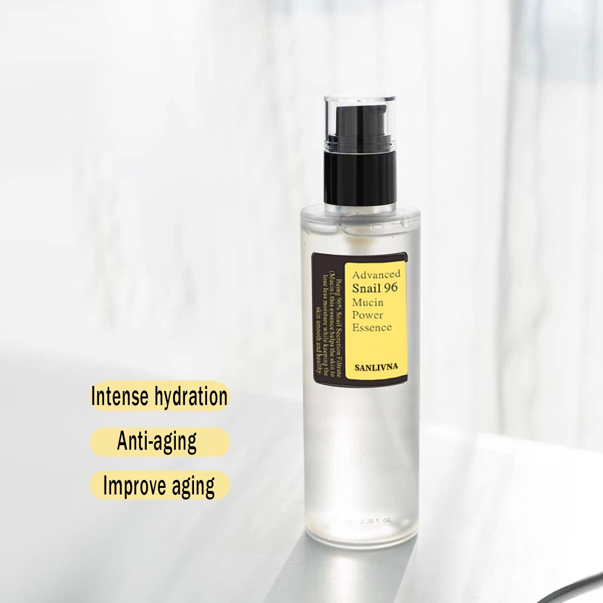 Snail Mucin 96% Facial Essence – Hydrating & Firming Serum 100ml - Roomsium