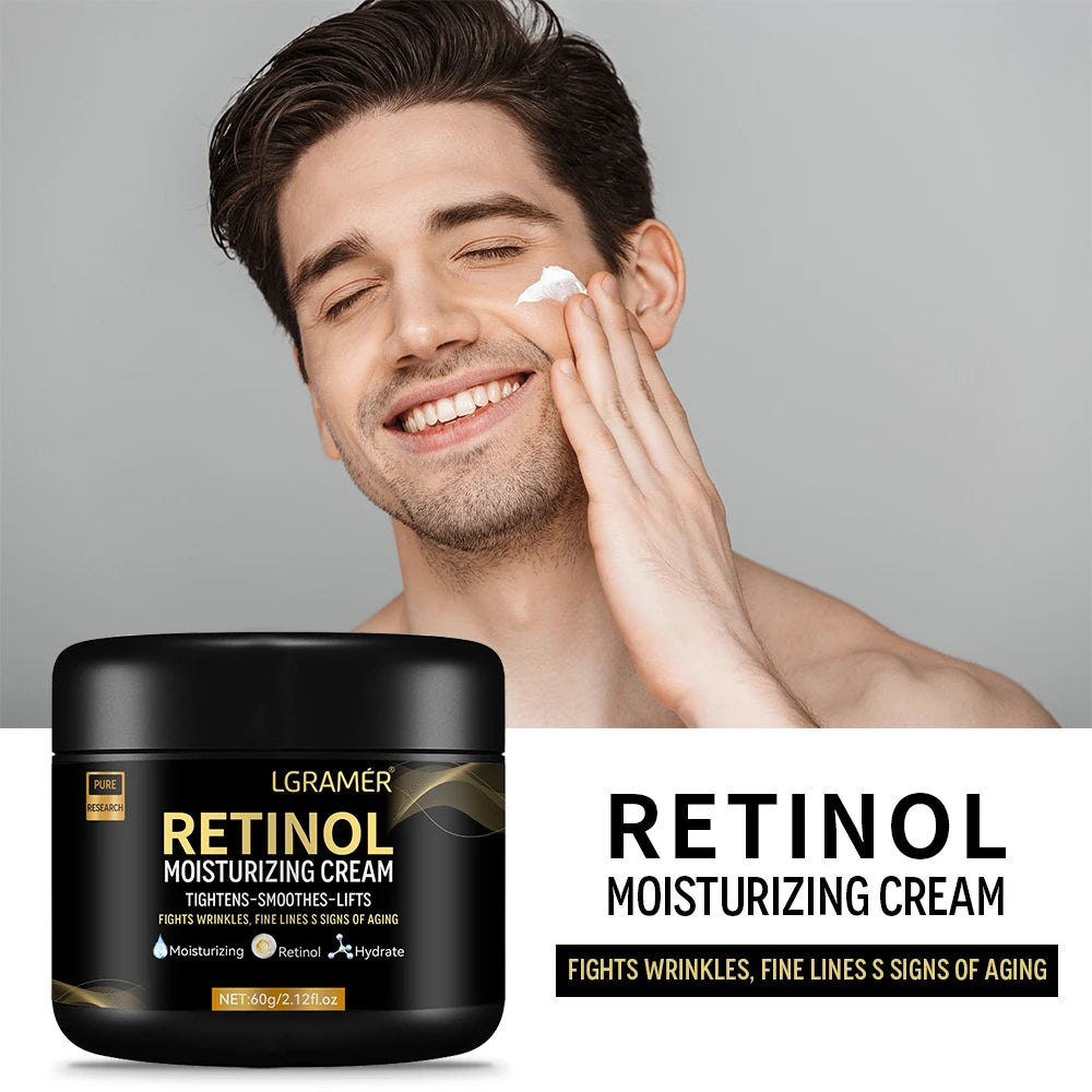 Men's Retinol Face Moisturizer Moisturizing Retinol Cream Anti-Wrinkle Aging Moisturizing Shrink Pores Whitening Smooth Retinol - Roomsium
