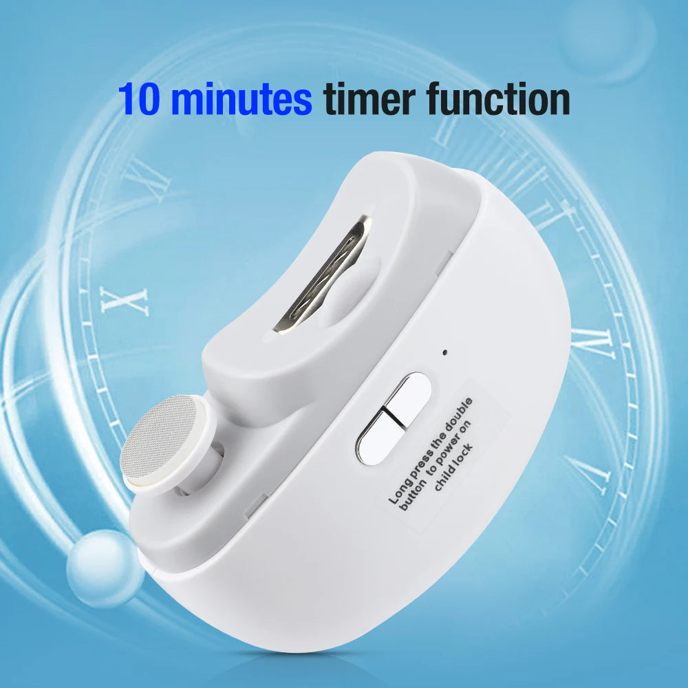 Electric Nail Clipper with Light – Automatic Nail Trimmer & Polisher