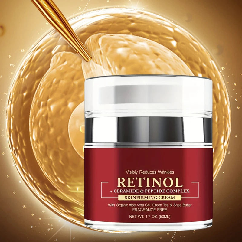 Instant Retinol Face Cream – Collagen Firming Moisturizer with Hyaluronic Acid (50ml)