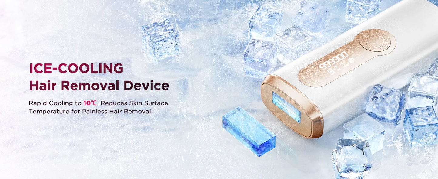 990,000-Flash IPL Hair Removal Device – At-Home Hair Reduction for Face & Body