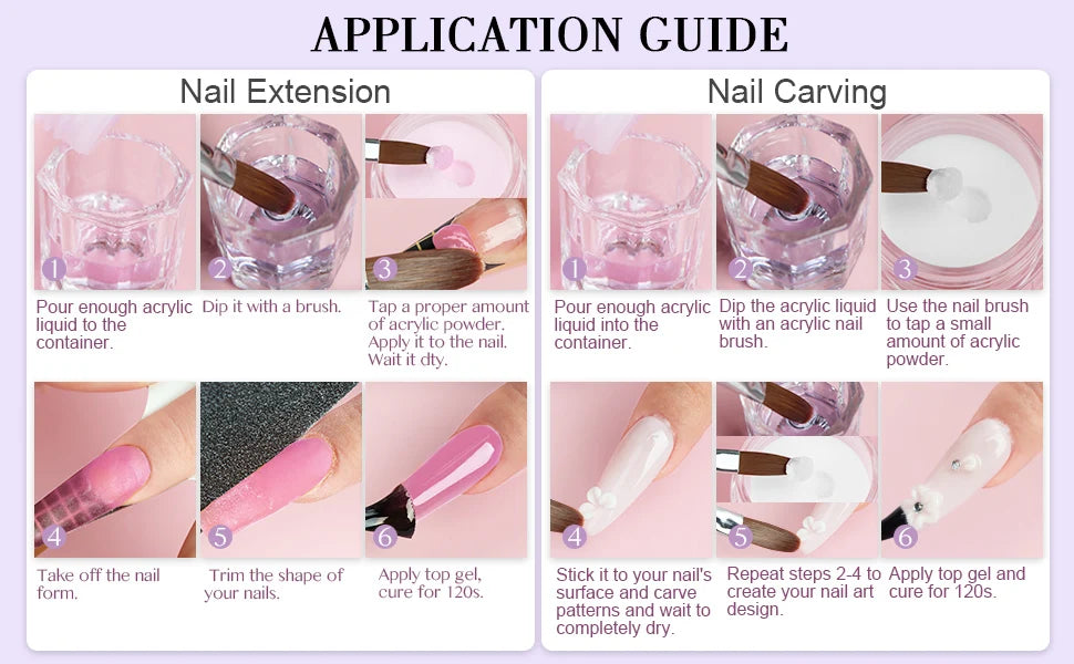 Saviland Acrylic Nail Liquid Monomer – 60ml–500ml | For Acrylic Nail Application