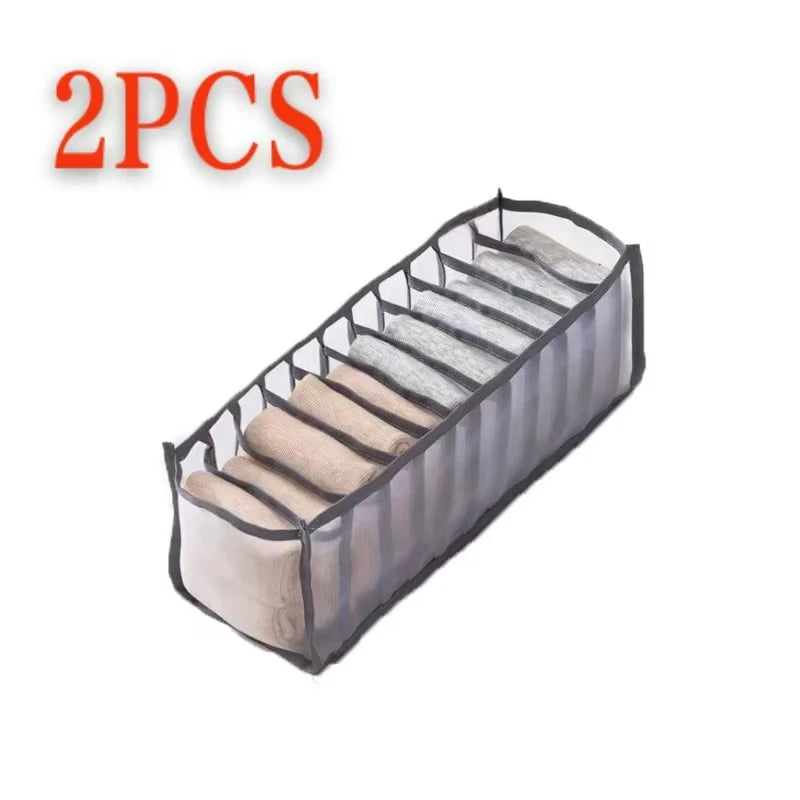 11 Compartment Foldable Underwear Organizer Storage Box