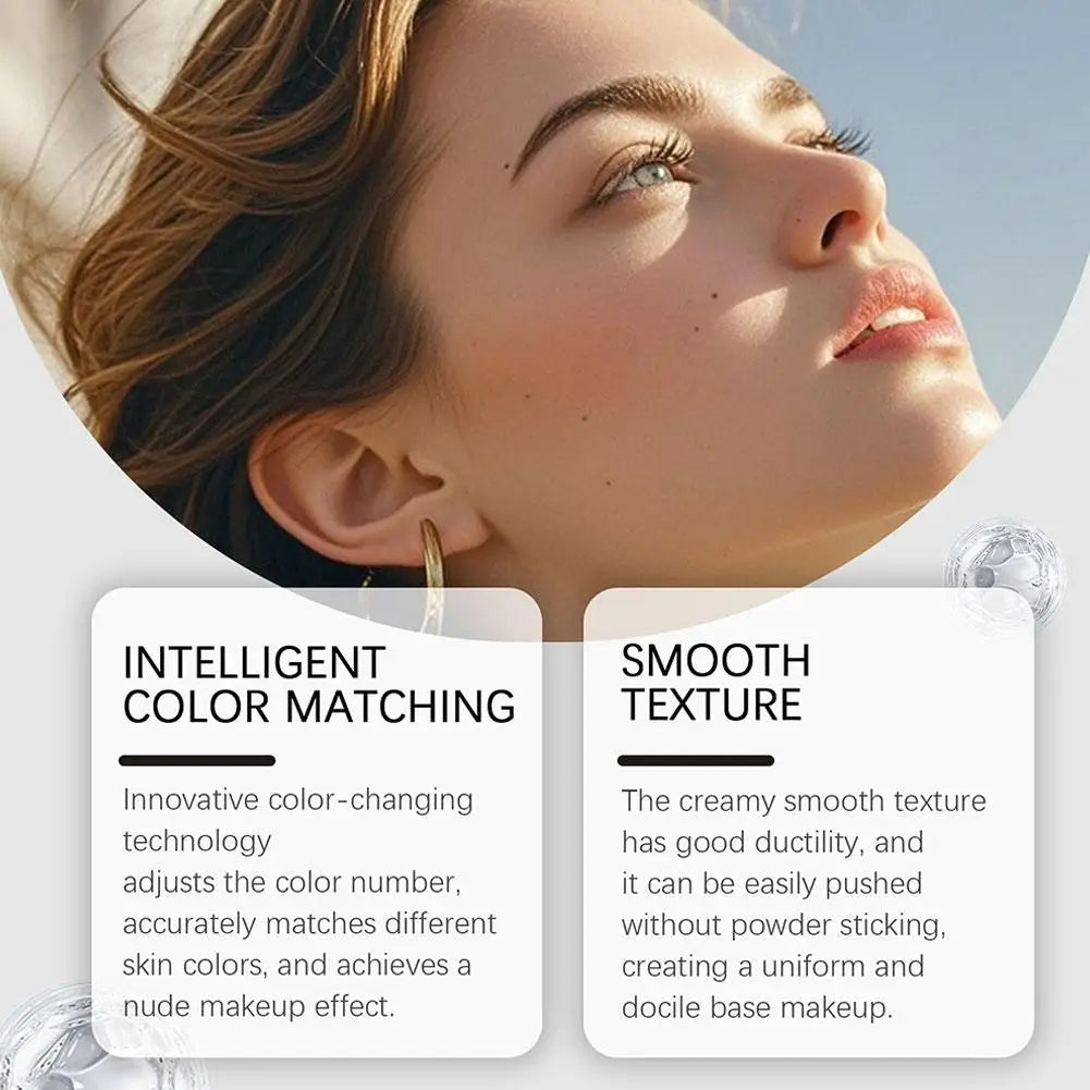 2-in-1 Color-Changing Foundation Stick – Moisturizing Tone-Adapting Base Makeup