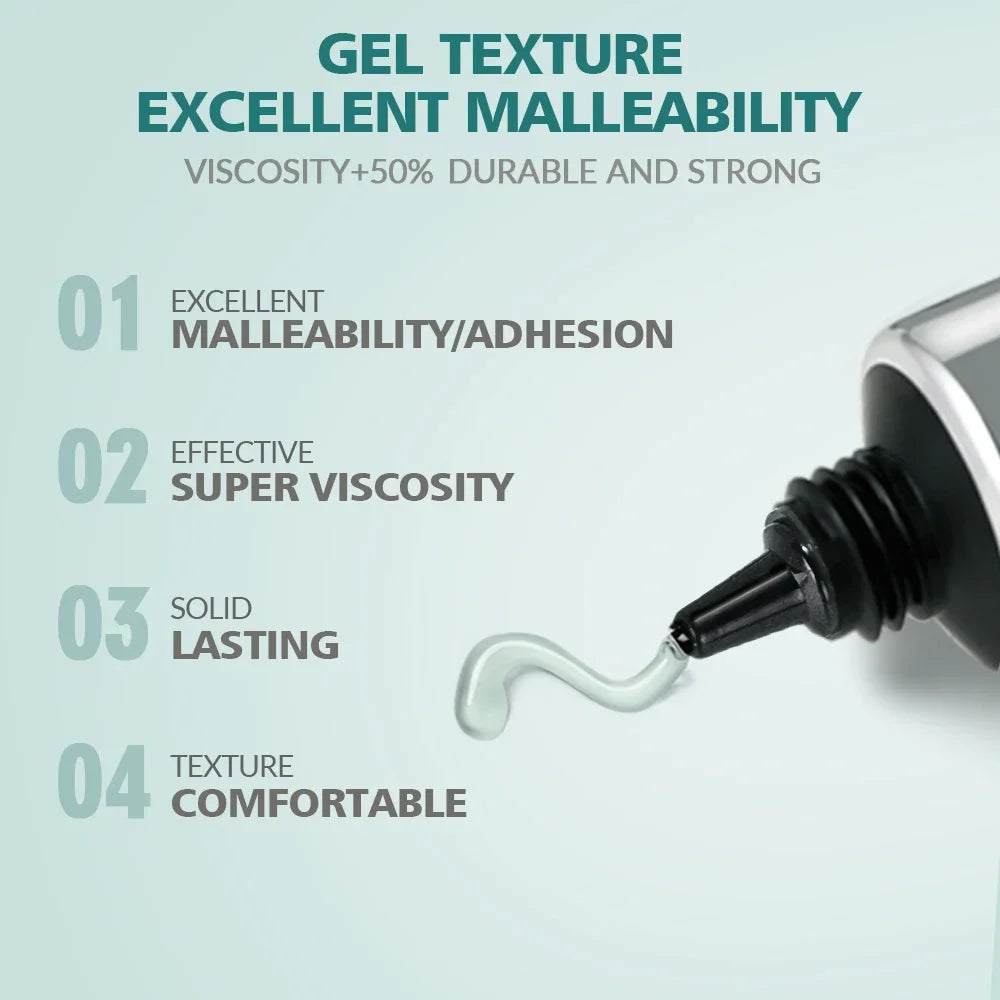 Nailpop Pro Soft Nail Tips Gel Glue 20g – UV/LED Adhesive for Fake Nails & Gel Extensions - Roomsium