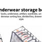 11 Compartment Foldable Underwear Organizer Storage Box