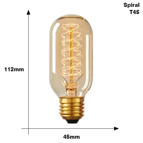 YNL E27 Retro Edison Bulb 220V 40W – ST64 G80 G95 G125 Vintage Filament Light Bulb - Roomsium