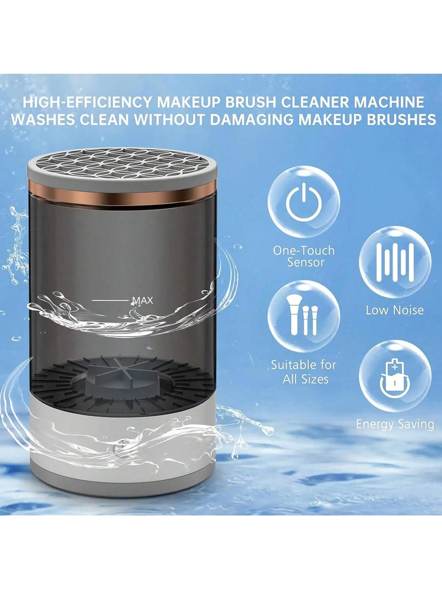 Electric Makeup Brush Cleaner | Automatic Brush Washer