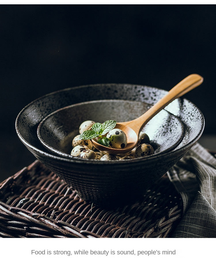 Japanese-Style Ceramic Ramen Bowl – Large Porcelain Soup, Rice & Noodle Bowl