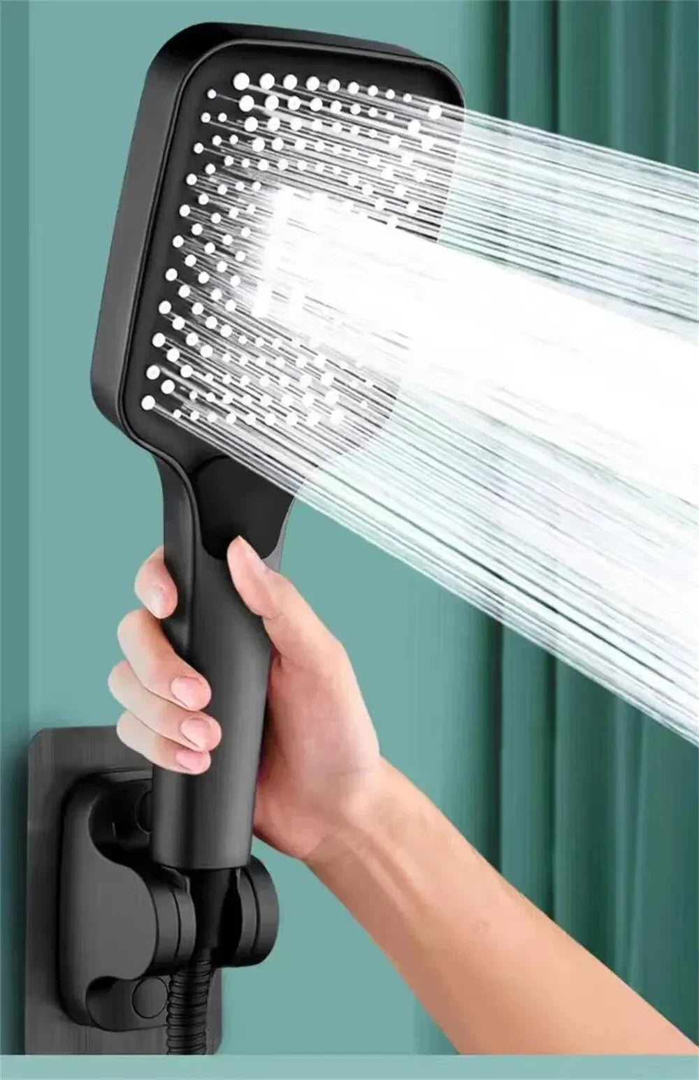 3-Mode Adjustable Handheld Shower Head – High-Pressure Water-Saving Design - Roomsium