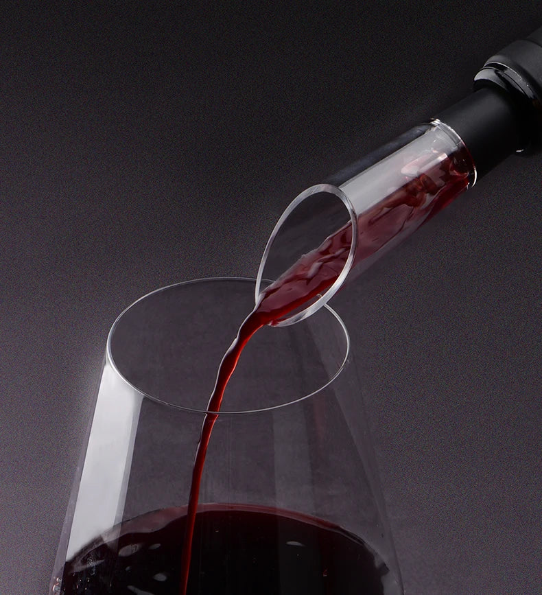 Wine Aerator Pourer for Bottles – Red Wine Decanter Spout with Stopper