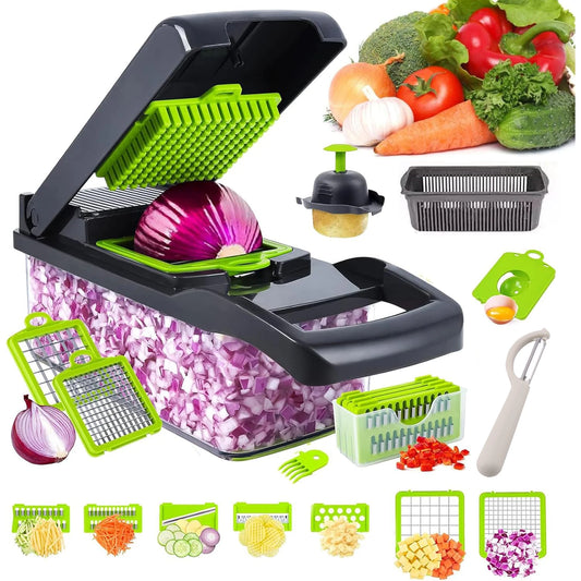 Professional Kitchen Chopper-Type Slicer – Multifunctional Vegetable & Food Chopper - Roomsium