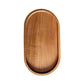 Japanese-Style Solid Wood Food Tray – Round & Rectangular Wooden Serving Plate for Snacks, Desserts & Tea
