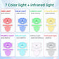 7-Color LED Face & Neck Mask with Infrared Light – Skin Rejuvenation & Anti-Aging Light Therapy