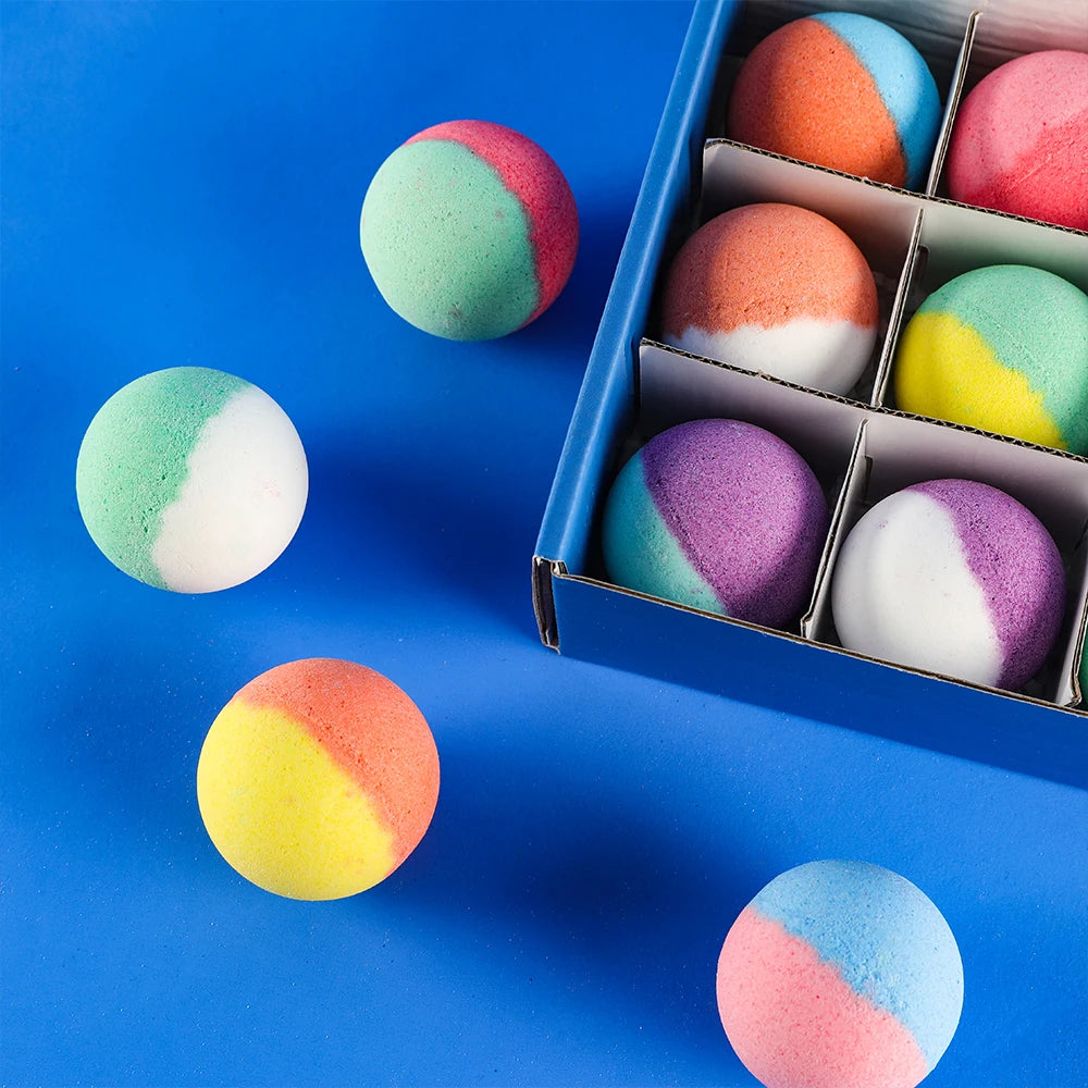 Kids Bath Bombs with Surprise Inside – 15 Pack Natural Bubble Bath Fizzy Gift Set