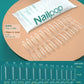 NAILPOP 120pcs Soft Gel Full Cover Press On Nails – Coffin Clear / Semi-Matte False Nail Tips - Roomsium