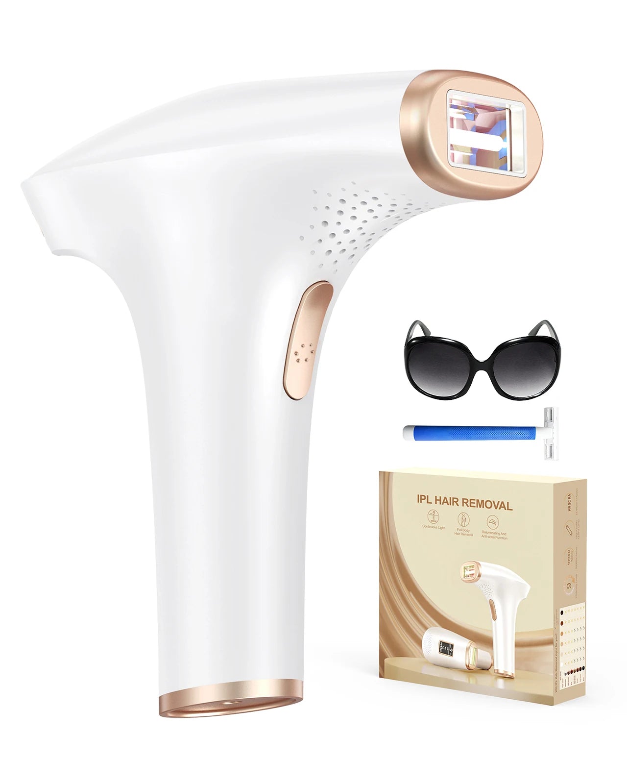 Totmizby 3-in-1 IPL Laser Hair Removal Device – Painless Home Epilator - Roomsium