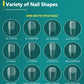NAILPOP 120pcs Soft Gel Full Cover Press On Nails – Coffin Clear / Semi-Matte False Nail Tips - Roomsium