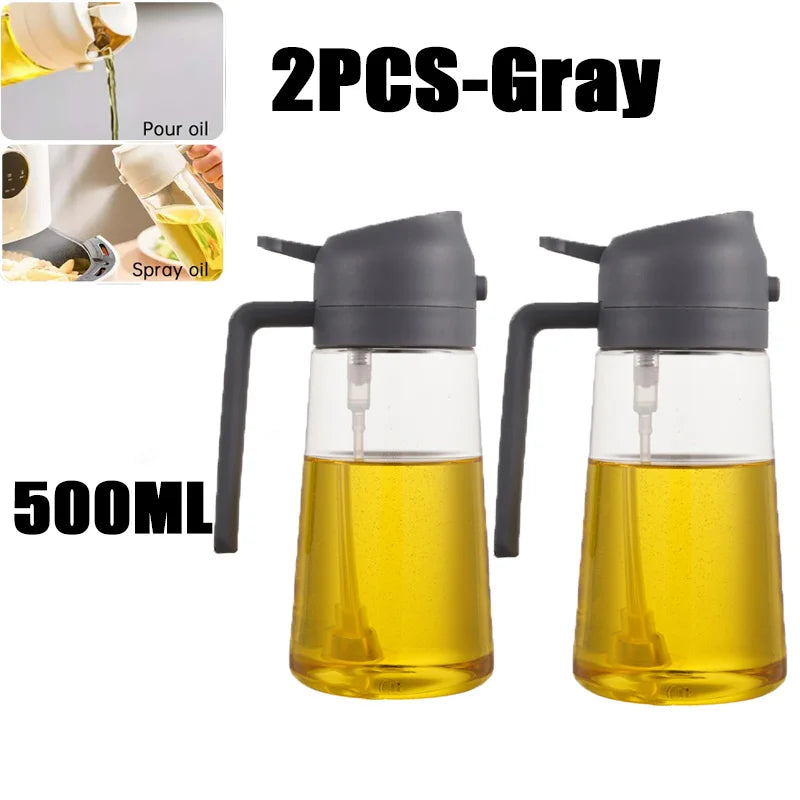 Oil Spray Bottle for Cooking & BBQ – Plastic Olive Oil Sprayer (200 / 300 / 500 ml)