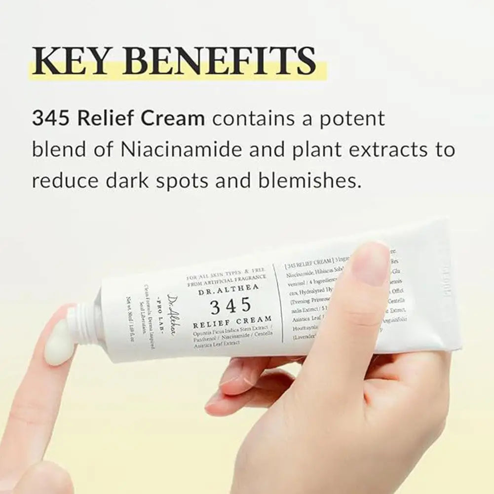 345 Relief Face Cream – Soothing & Hydrating Moisturizer for Oily Skin 50ml - Roomsium