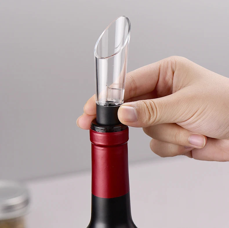 Wine Aerator Pourer for Bottles – Red Wine Decanter Spout with Stopper