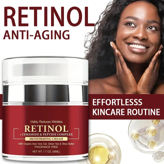 Instant Retinol Face Cream – Collagen Firming Moisturizer with Hyaluronic Acid (50ml)