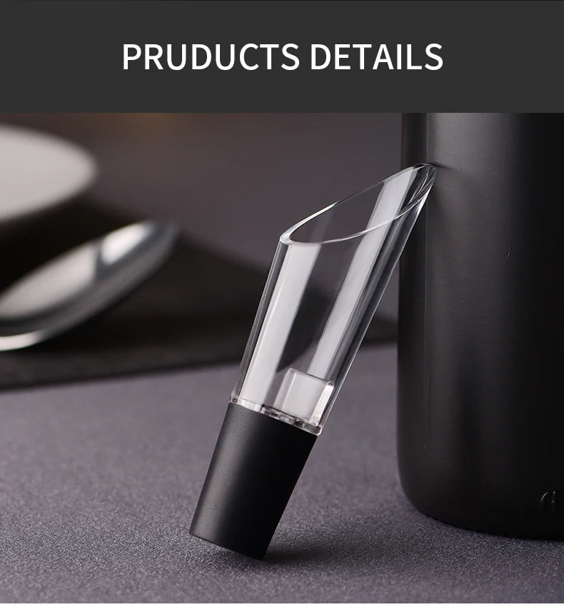 Wine Aerator Pourer for Bottles – Red Wine Decanter Spout with Stopper