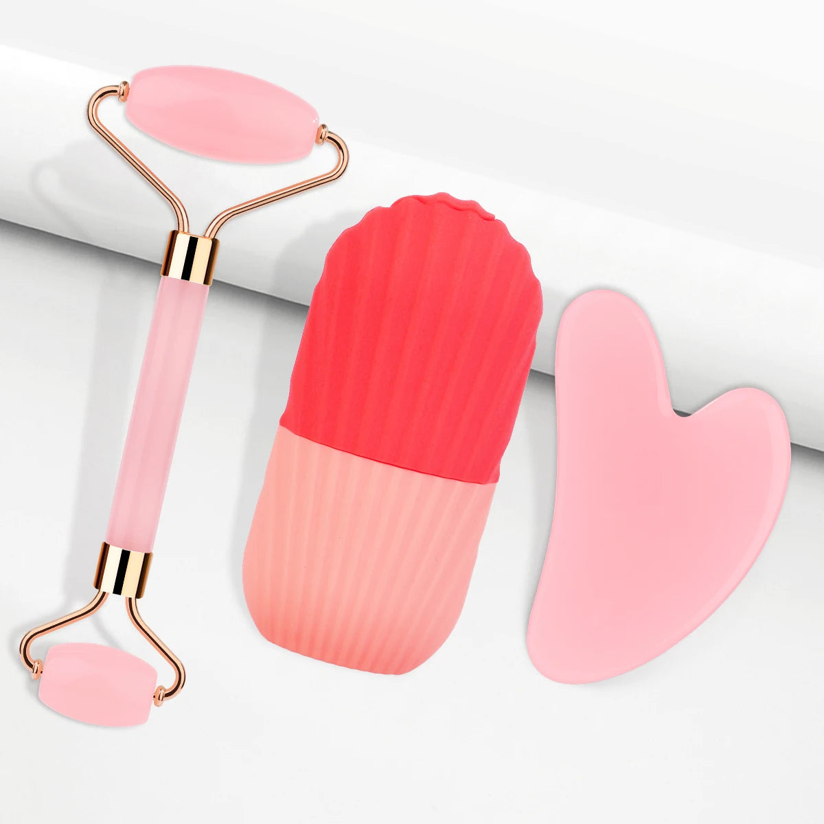 3-Piece Portable Facial Massage Tool Set – Battery-Free Daily Skincare Massage