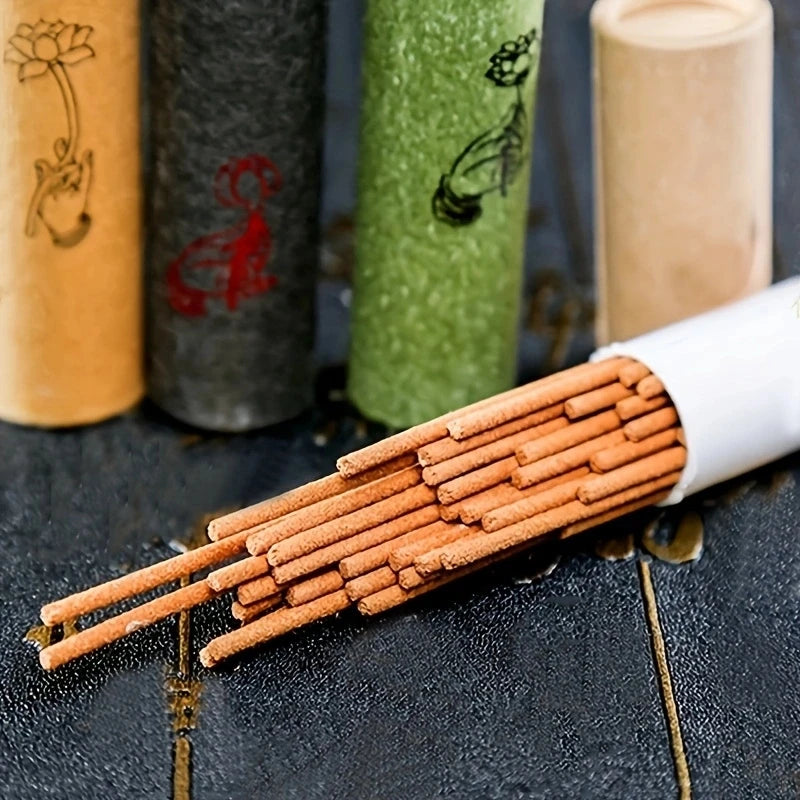 40pcs Natural Sandalwood Incense Sticks – Home Aroma & Blessing Ceremony - Roomsium