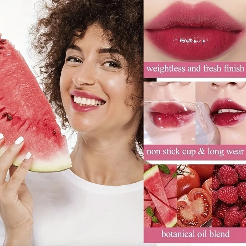 Fruity Lip Tint Water Gloss Long-Lasting Hydrating Lip Color
