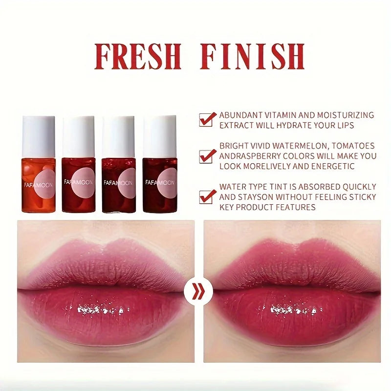 Fruity Lip Tint Water Gloss Long-Lasting Hydrating Lip Color