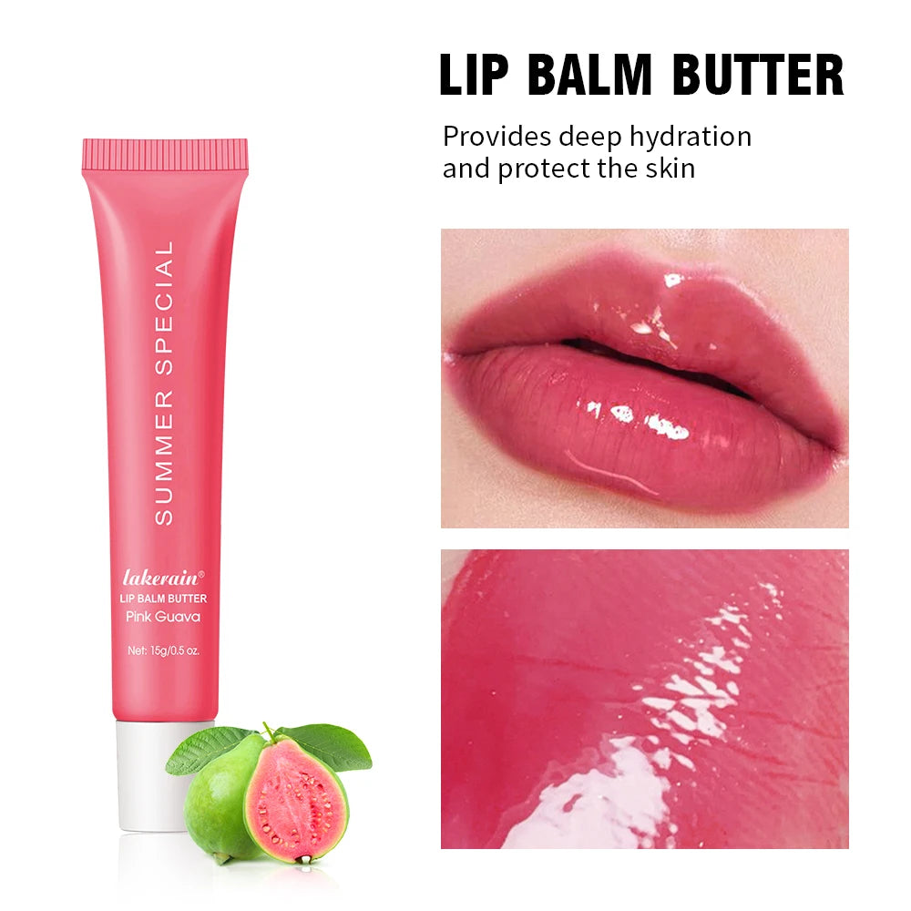 Summer Moisturizing Lip Balm Gloss – Transparent Lip Oil with Vanilla, Mint & Iced Coffee Scents - Roomsium