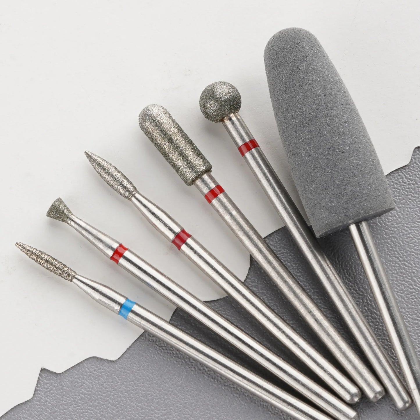 Asentale Diamond Nail Drill Bit Set – 6pcs Electric Manicure Bits