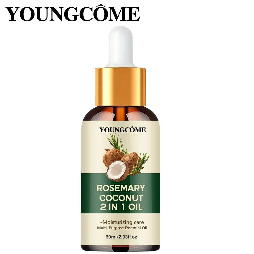 YOUNGCOME Rosemary Hair Oil with Coconut – Nourishing Scalp Treatment 60ml - Roomsium