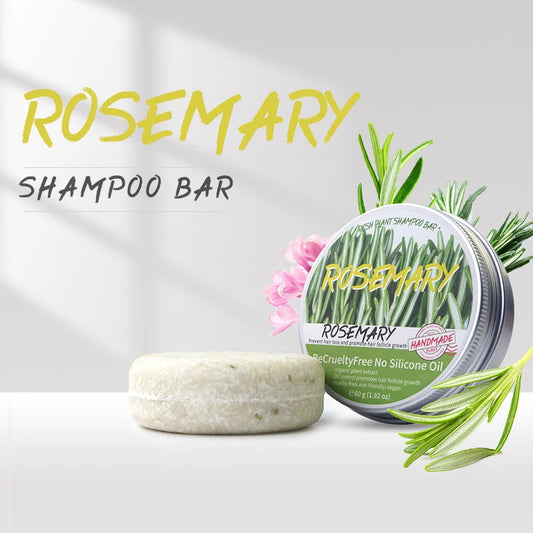 Rosemary Shampoo Bar 60g – Silicone-Free Solid Hair Cleanser
