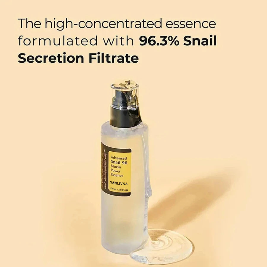 Snail Mucin 96% Facial Essence – Hydrating & Firming Serum 100ml - Roomsium