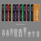 550pcs Soft Gel Full Cover Nail Tips – Almond & Coffin
