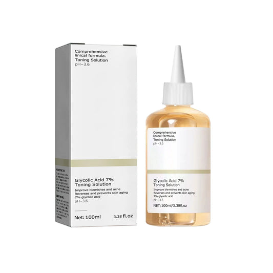 100ml Glycolic Acid 7% Toning Solution To Remove Acne and Moisturize Skin Rejuvenating Lotion - Roomsium