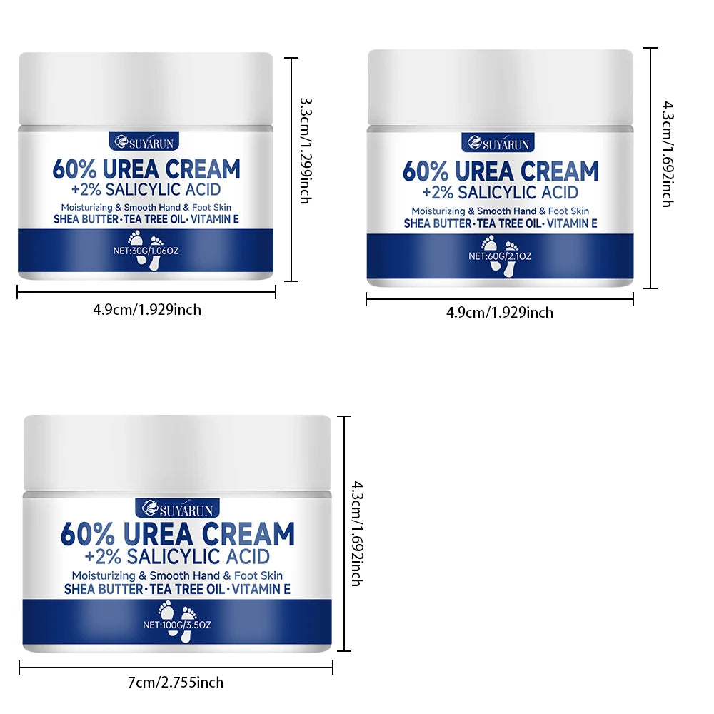 SUYARUN 60% Urea Foot Cream for Dry & Rough Skin