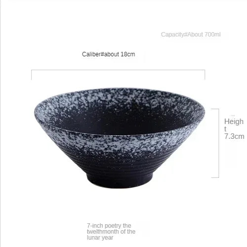 Japanese-Style Ceramic Ramen Bowl – Large Porcelain Soup, Rice & Noodle Bowl