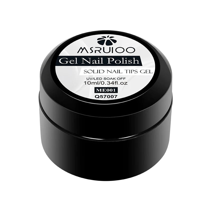 MSRUIOO Solid Nail Extension Gel 10ml – UV LED Builder Gel