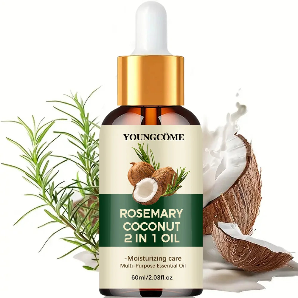 YOUNGCOME Rosemary Hair Oil with Coconut – Nourishing Scalp Treatment 60ml - Roomsium