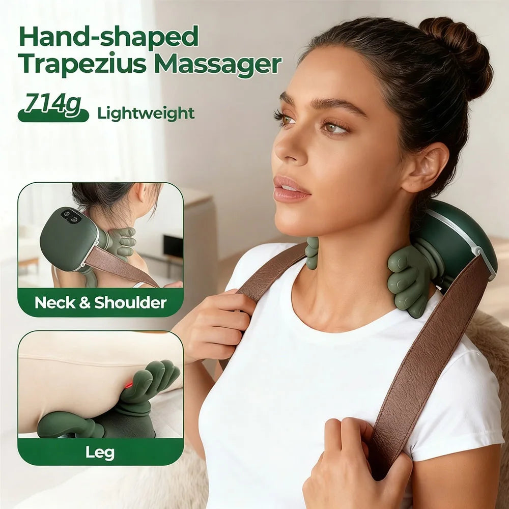 Foreverlily Bionic Neck & Shoulder Massager Shawl – Cervical Kneading Relaxation