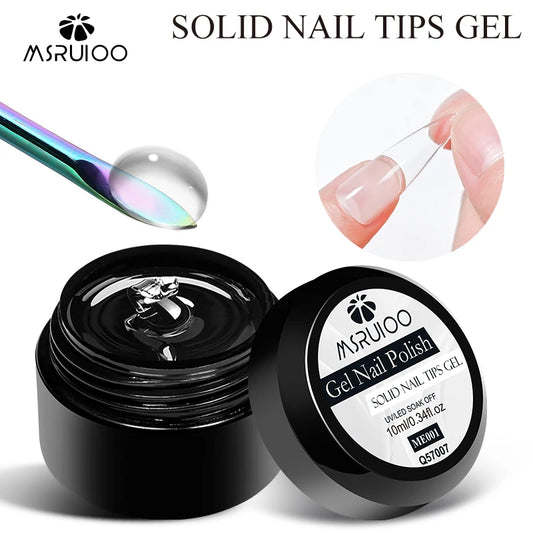 MSRUIOO Solid Nail Extension Gel 10ml – UV LED Builder Gel