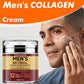 Men's Collagen Cream with a man applying cream to his face