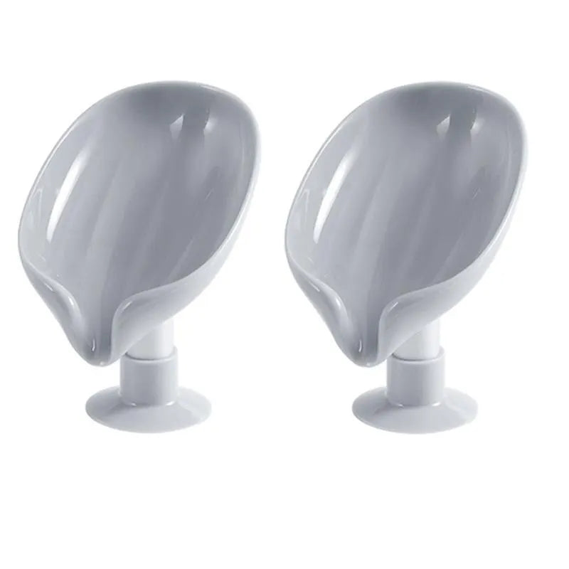 2-Piece Creative Draining Soap Box – Punch-Free Suction Cup Bathroom Soap Holder - Roomsium