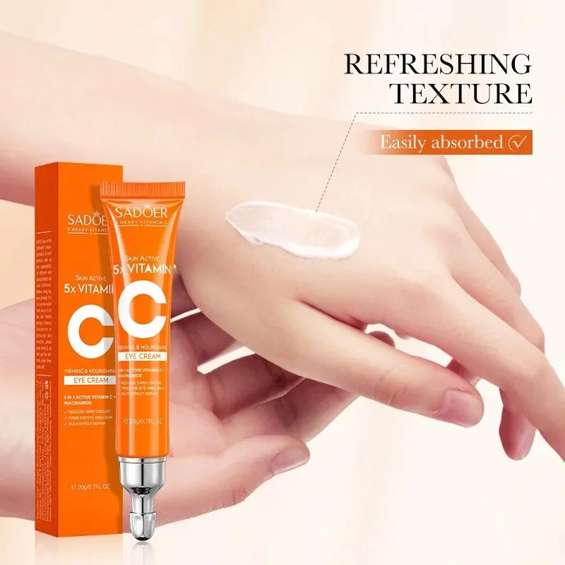 Vitamin C Eye Cream – Hydrating & Brightening Under Eye Care (20g) - Roomsium