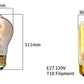 YNL E27 Retro Edison Bulb 220V 40W – ST64 G80 G95 G125 Vintage Filament Light Bulb - Roomsium