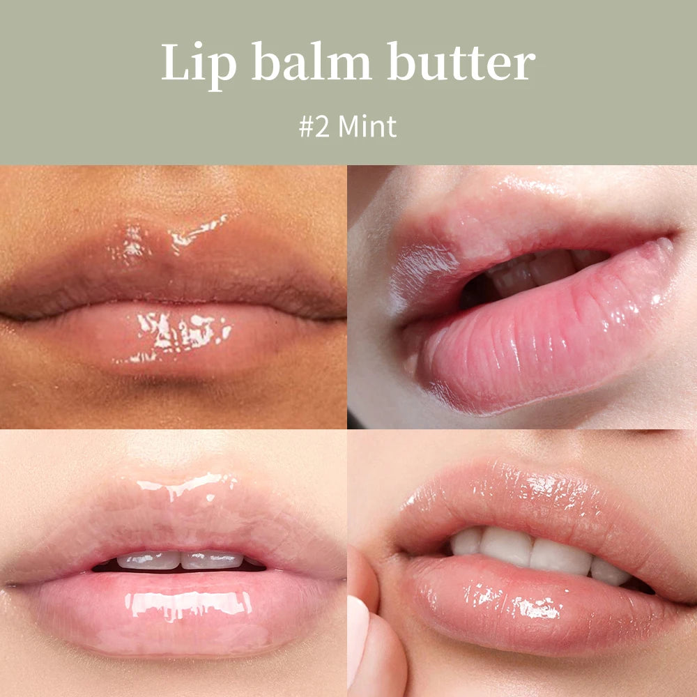 Summer Moisturizing Lip Balm Gloss – Transparent Lip Oil with Vanilla, Mint & Iced Coffee Scents - Roomsium