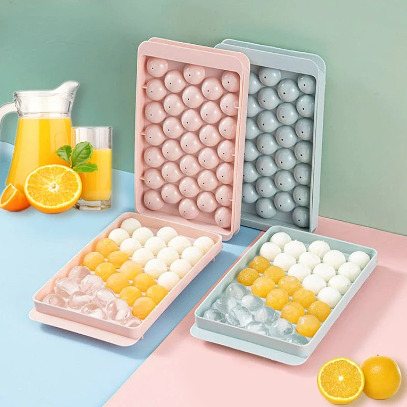 33-Sphere Ice Ball Mold – Round Ice Cube Tray for Drinks & Cocktails